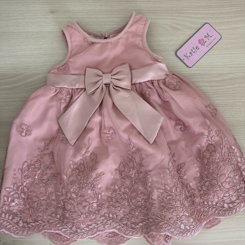 Katie M pink toddler dress - size 18 months